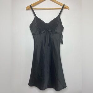 NWT Satin Lingerie Babydoll Slip Size Small Lux Feminine